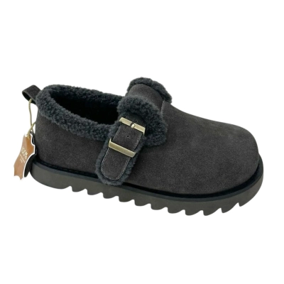 Полуботинки женские зимние CAMILLE натуральная замша серые M9202-2 Полуботинки женские зимние CAMILLE натуральная замша серые M9202-2