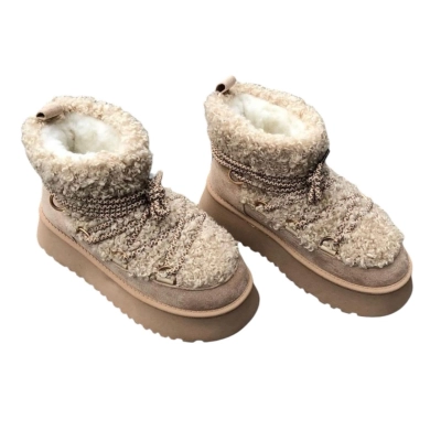 Угги женские на зиму иск. замша с мехом 8927