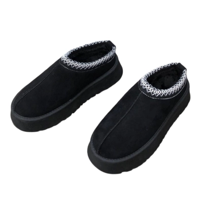 Угги женские на зиму короткие искусственная замша черные 8935 Угги женские на зиму короткие искусственная замша черные 8935