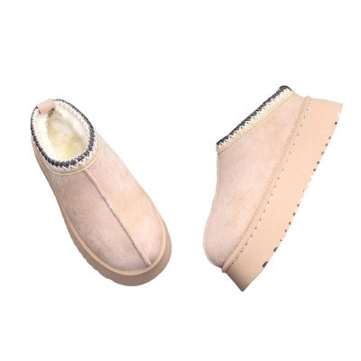 Угги женские на зиму короткие искусственная замша пудровые 8938 Угги женские на зиму короткие искусственная замша пудровые 8938