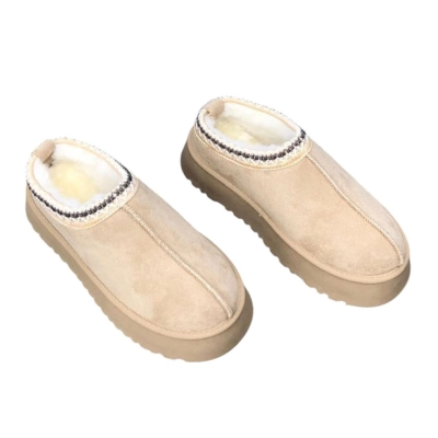 Угги женские на зиму короткие искусственная замша бежевые 8939 Угги женские на зиму короткие искусственная замша бежевые 8939