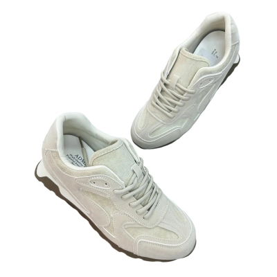 Кроссовки женские ADMLIS искусственная замша бежевые V3533-13 Кроссовки женские ADMLIS искусственная замша бежевые V3533-13