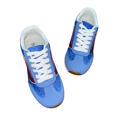 Кроссовки женские ADMLIS искусственная кожа голубые V995-11 Кроссовки женские ADMLIS искусственная кожа голубые V995-11