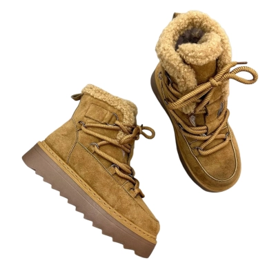 Ботинки женские зимние ADMLIS искусственная замша коричневые F9007-16 Ботинки женские зимние ADMLIS искусственная замша коричневые F9007-16