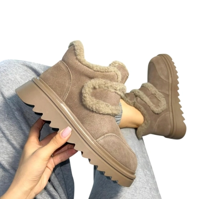 Ботинки женские ADMLIS натуральная замша капучино FC229-19 Ботинки женские ADMLIS натуральная замша капучино FC229-19