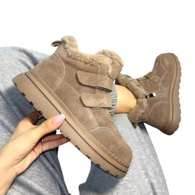 Ботинки женские ADMLIS натуральная замша капучино FC226-19 Ботинки женские ADMLIS натуральная замша капучино FC226-19