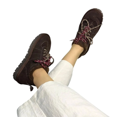 Полуботинки женские ADMLIS натуральная замша коричневые WF33-12 Полуботинки женские ADMLIS натуральная замша коричневые WF33-12