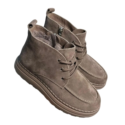 Ботинки женские ADMLIS натуральная замша капучино FW36-15 Ботинки женские ADMLIS натуральная замша капучино FW36-15