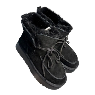 Угги женские ADMLIS натуральная замша черные FW29 Угги женские ADMLIS натуральная замша черные FW29