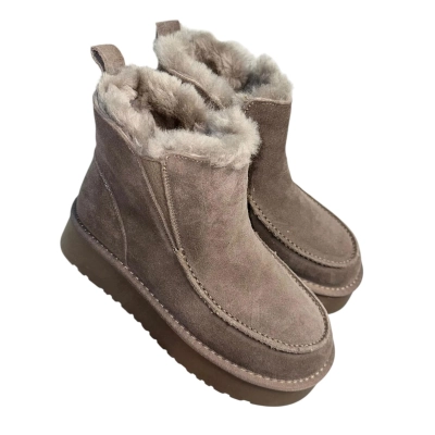 Угги женские ADMLIS натуральная замша капучино FW27-15 Угги женские ADMLIS натуральная замша капучино FW27-15