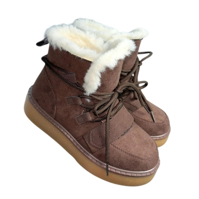 Ботинки женские зимние ADMLIS искусственная замша коричневые F3107-12 Ботинки женские зимние ADMLIS искусственная замша коричневые F3107-12