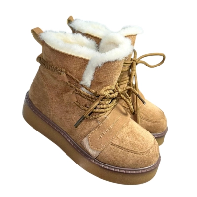 Ботинки женские зимние ADMLIS искусственная замша песочные F3107-16 Ботинки женские зимние ADMLIS искусственная замша песочные F3107-16