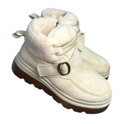 Ботинки женские зимние ADMLIS искусственная замша бежевые F9021-13 Ботинки женские зимние ADMLIS искусственная замша бежевые F9021-13