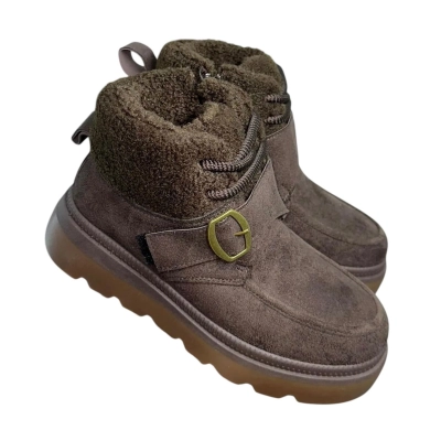 Ботинки женские зимние ADMLIS искусственная замша коричневые F9021-12 Ботинки женские зимние ADMLIS искусственная замша коричневые F9021-12