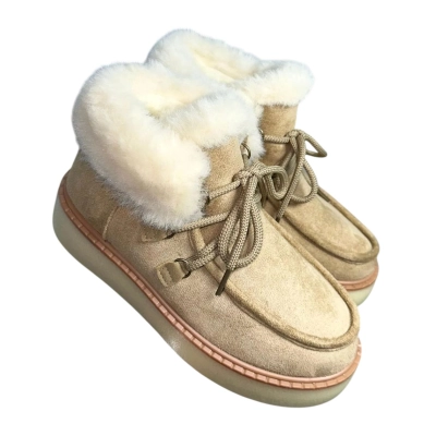 Ботинки женские зимние ADMLIS искусственная замша бежевые F3606-1 Ботинки женские зимние ADMLIS искусственная замша бежевые F3606-1