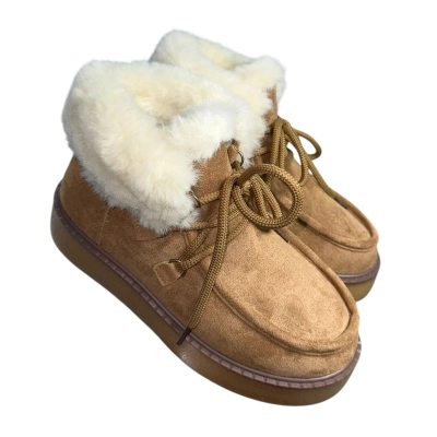 Ботинки женские зимние ADMLIS искусственная замша песочные F3606-16 Ботинки женские зимние ADMLIS искусственная замша песочные F3606-16