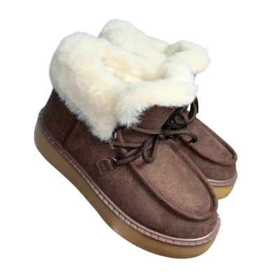 Ботинки женские зимние ADMLIS искусственная замша коричневые F3606-12 Ботинки женские зимние ADMLIS искусственная замша коричневые F3606-12