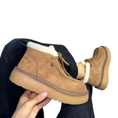 Ботинки женские зимние ADMLIS искусственная замша коричневые F3105-16 Ботинки женские зимние ADMLIS искусственная замша коричневые F3105-16