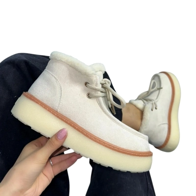 Ботинки женские зимние ADMLIS искусственная замша бежевые F3105-13 Ботинки женские зимние ADMLIS искусственная замша бежевые F3105-13