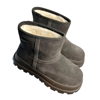 Ботинки женские зимние ADMLIS натуральная замша серые FC235-5 Ботинки женские зимние ADMLIS натуральная замша серые FC235-5