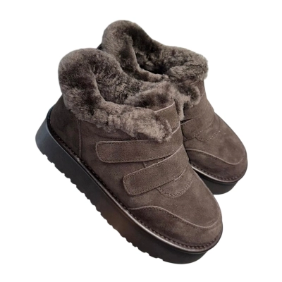 Ботинки женские зимние ADMLIS натуральная замша шоколадные FW31-12 Ботинки женские зимние ADMLIS натуральная замша шоколадные FW31-12