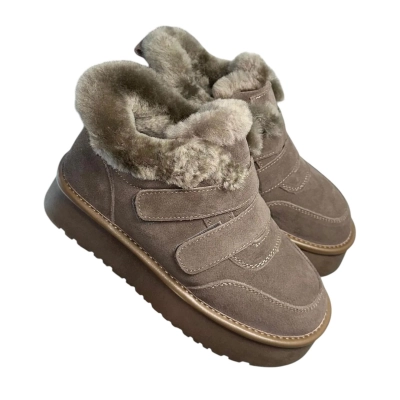 Ботинки женские зимние ADMLIS натуральная замша серые FW31-15 Ботинки женские зимние ADMLIS натуральная замша серые FW31-15