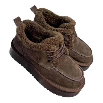 Ботинки женские зимние ADMLIS натуральная замша шоколадные FW30-12 Ботинки женские зимние ADMLIS натуральная замша шоколадные FW30-12