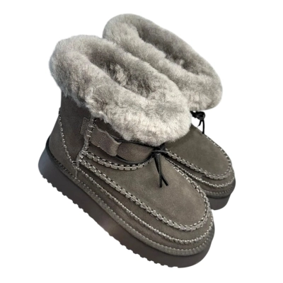 Ботинки женские зимние ADMLIS натуральная замша серые FC2165 Ботинки женские зимние ADMLIS натуральная замша серые FC2165