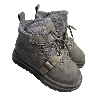 Ботинки женские зимние ADMLIS натуральная замша серые FC227-5 Ботинки женские зимние ADMLIS натуральная замша серые FC227-5