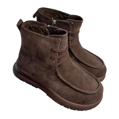 Ботинки женские зимние ADMLIS натуральная замша шоколадные FW38-12 Ботинки женские зимние ADMLIS натуральная замша шоколадные FW38-12