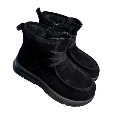 Ботинки женские зимние ADMLIS натуральная замша черные FW38 Ботинки женские зимние ADMLIS натуральная замша черные FW38