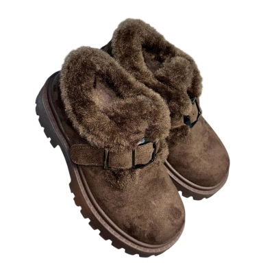 Ботинки женские зимние ADMLIS искусственная замша шоколадные F3827-22 Ботинки женские зимние ADMLIS искусственная замша шоколадные F3827-22