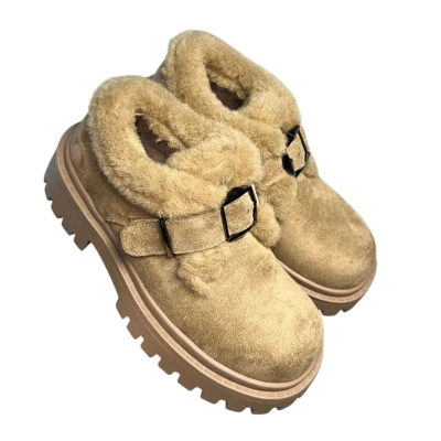 Ботинки женские зимние ADMLIS искусственная замша бежевые F3827-1 Ботинки женские зимние ADMLIS искусственная замша бежевые F3827-1