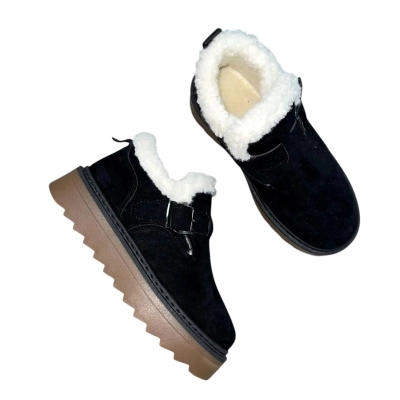 Ботинки женские зимние ADMLIS искусственная замша черные F9005-8 Ботинки женские зимние ADMLIS искусственная замша черные F9005-8