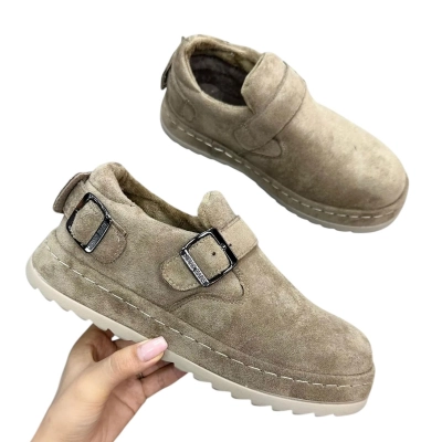 Полуботинки женские зимние ADMLIS искусственная замша капучино F6502-1 Полуботинки женские зимние ADMLIS искусственная замша капучино F6502-1