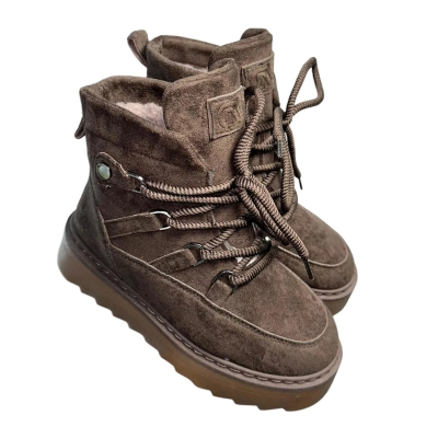 Ботинки женские зимние ADMLIS натуральная замша шоколадные F9006-12 Ботинки женские зимние ADMLIS натуральная замша шоколадные F9006-12