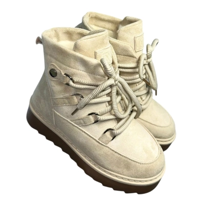 Ботинки женские зимние ADMLIS натуральная замша бежевые F9006-13 Ботинки женские зимние ADMLIS натуральная замша бежевые F9006-13