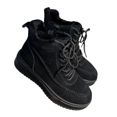 Ботинки женские зимние ADMLIS натуральная замша черные FW57 Ботинки женские зимние ADMLIS натуральная замша черные FW57