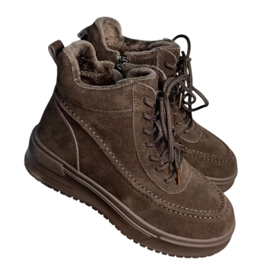 Ботинки женские зимние ADMLIS натуральная замша шоколадные FW57-12 Ботинки женские зимние ADMLIS натуральная замша шоколадные FW57-12