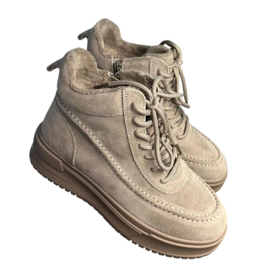 Ботинки женские зимние ADMLIS натуральная замша капучино FW57-1 Ботинки женские зимние ADMLIS натуральная замша капучино FW57-1