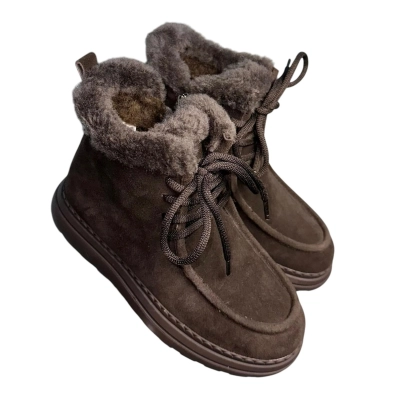 Ботинки женские зимние ADMLIS натуральная замша шоколадные FW35-12 Ботинки женские зимние ADMLIS натуральная замша шоколадные FW35-12