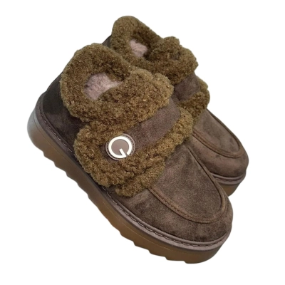 Полуботинки женские зимние ADMLIS искусственная замша шоколадные F9008-1 Полуботинки женские зимние ADMLIS искусственная замша шоколадные F9008-1