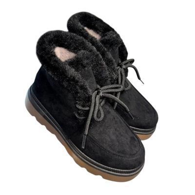 Ботинки женские зимние ADMLIS искусственная замша черные F9017-8 Ботинки женские зимние ADMLIS искусственная замша черные F9017-8