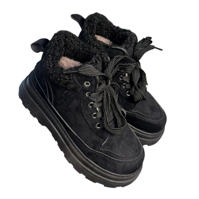 Ботинки женские зимние ADMLIS искусственная замша черные F9019 Ботинки женские зимние ADMLIS искусственная замша черные F9019