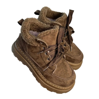 Ботинки женские зимние ADMLIS искусственная замша коричневые F9019-12 Ботинки женские зимние ADMLIS искусственная замша коричневые F9019-12