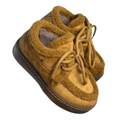 Полуботинки женские зимние ADMLIS искусственная замша песочные F9028-16 Полуботинки женские зимние ADMLIS искусственная замша песочные F9028-16