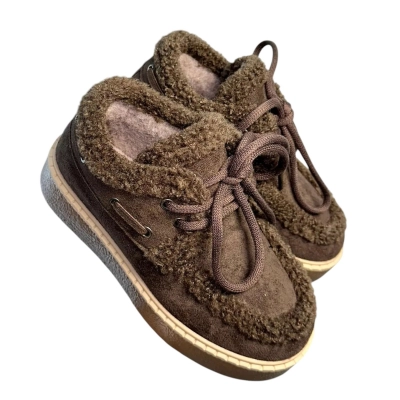 Полуботинки женские зимние ADMLIS иск. замша F9028-12