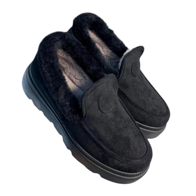 Полуботинки женские зимние ADMLIS искусственная замша черные F9018 Полуботинки женские зимние ADMLIS искусственная замша черные F9018