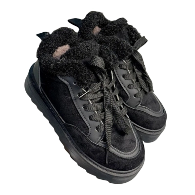 Ботинки женские зимние ADMLIS искусственная замша черные F9013 Ботинки женские зимние ADMLIS искусственная замша черные F9013