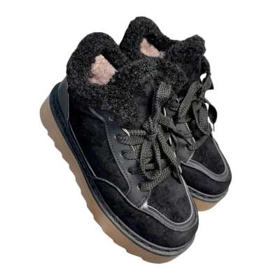 Ботинки женские зимние ADMLIS искусственная замша черные F9013-8 Ботинки женские зимние ADMLIS искусственная замша черные F9013-8